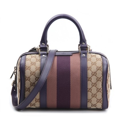 Gucci/古奇 新款条纹撞色手提单肩斜挎包波士顿女包 269876