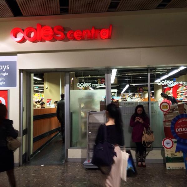 Photo taken at Coles Central by sachi on 5/21/2014