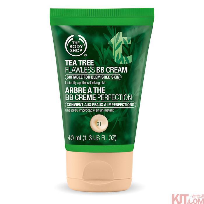 【彼岸生活】The Body Shop 美体小铺 茶树哑致无瑕BB霜色號01 40ml/瓶