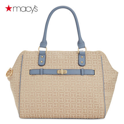 Tommy Hilfiger女士包包经典花纹时尚欧美手提包Macy's2612543356 Tommy Hilfiger女士包包经典花纹时尚欧美手提包Macy's2612543356