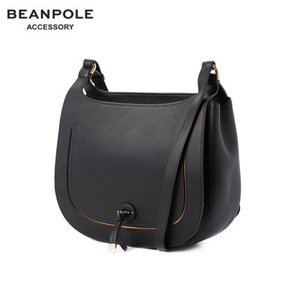 韩国三星BEANPOLEACC滨波 2016春季新款女士牛皮弧形休闲斜挎包