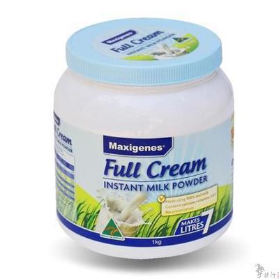 澳洲Maxigenes美可卓全脂高钙营养奶粉 1kg