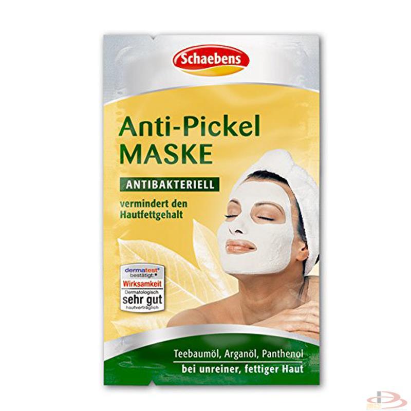 德国雪本诗schaebens面膜茶树祛痘anti pickel 德国雪本诗schaebens面膜茶树祛痘anti pickel