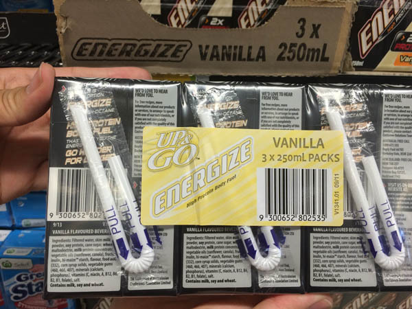 澳大利亚进口香草饮料-Sanitaria up&go香草味饮料3*250ml