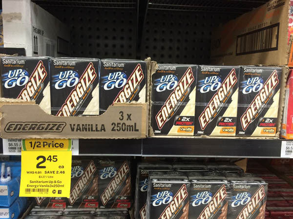 澳大利亚进口香草饮料-Sanitaria up&go香草味饮料3*250ml