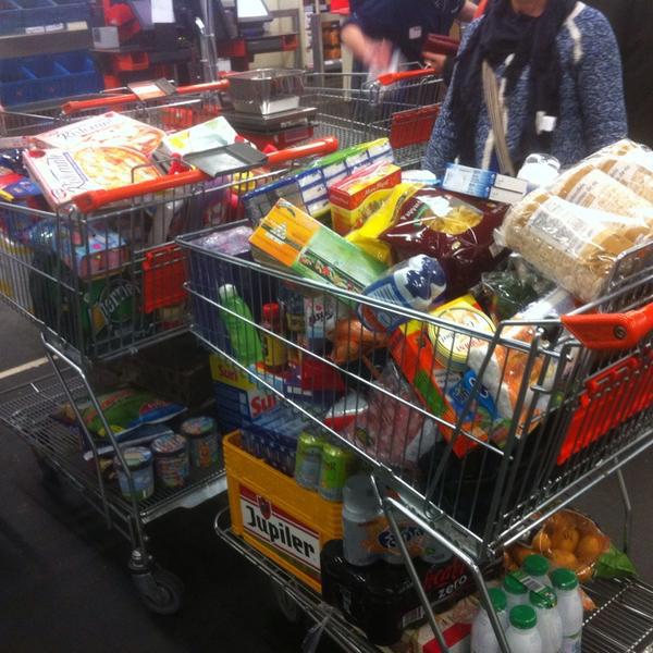 Photo taken at Colruyt by Fien V. on 1/16/2014