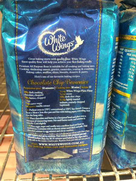 澳大利亚原装进口面粉-White Wings面粉1kg