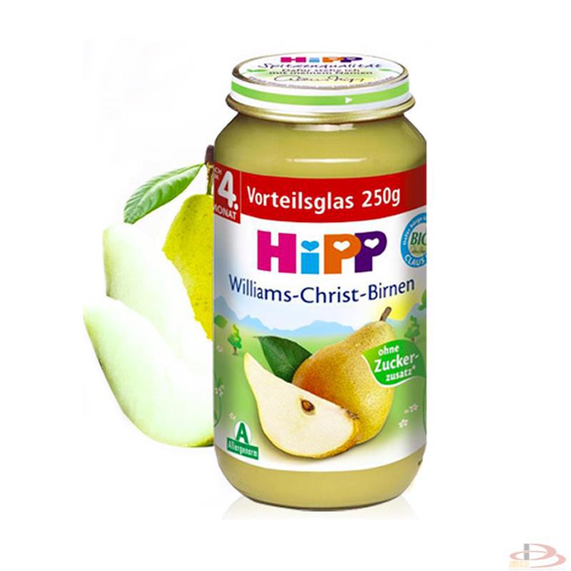 德国喜宝HIPP梨子泥免敏健脾胃4个月以上250g williams christ birnen 德国喜宝HIPP梨子泥免敏健脾胃4个月以上250g williams christ birnen