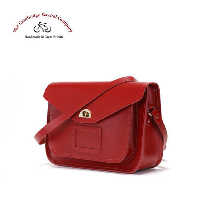 Cambridgesatchel剑桥包twist lock系列红色中号单肩包 Cambridgesatchel剑桥包twist lock系列红色中号单肩包
