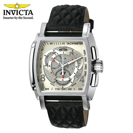 INVICTA 男士高端休闲石英手表蓝宝石防水真皮表带（重复）5660