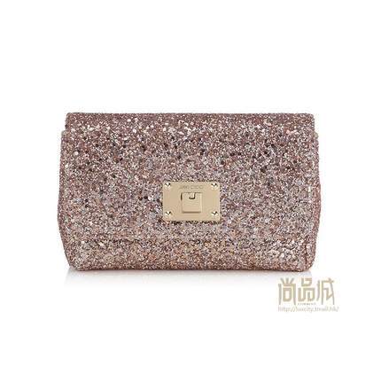 正品jimmy choo周仰杰2016新款女包时尚搭扣粗闪粉单肩包RUBYLSAO 正品jimmy choo周仰杰2016新款女包时尚搭扣粗闪粉单肩包RUBYLSAO