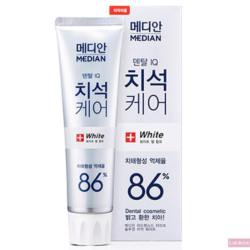 韩国 Amore/爱茉莉 麦迪安86美白牙膏 有效去黄去牙渍牙石 白色120G