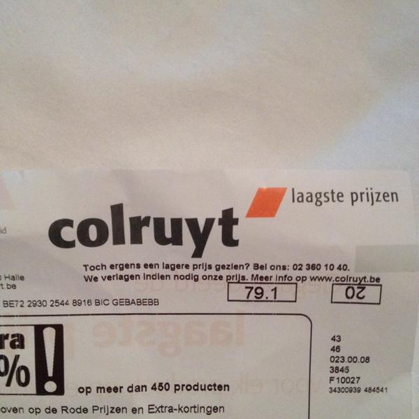 Photo taken at Colruyt by Sarah 