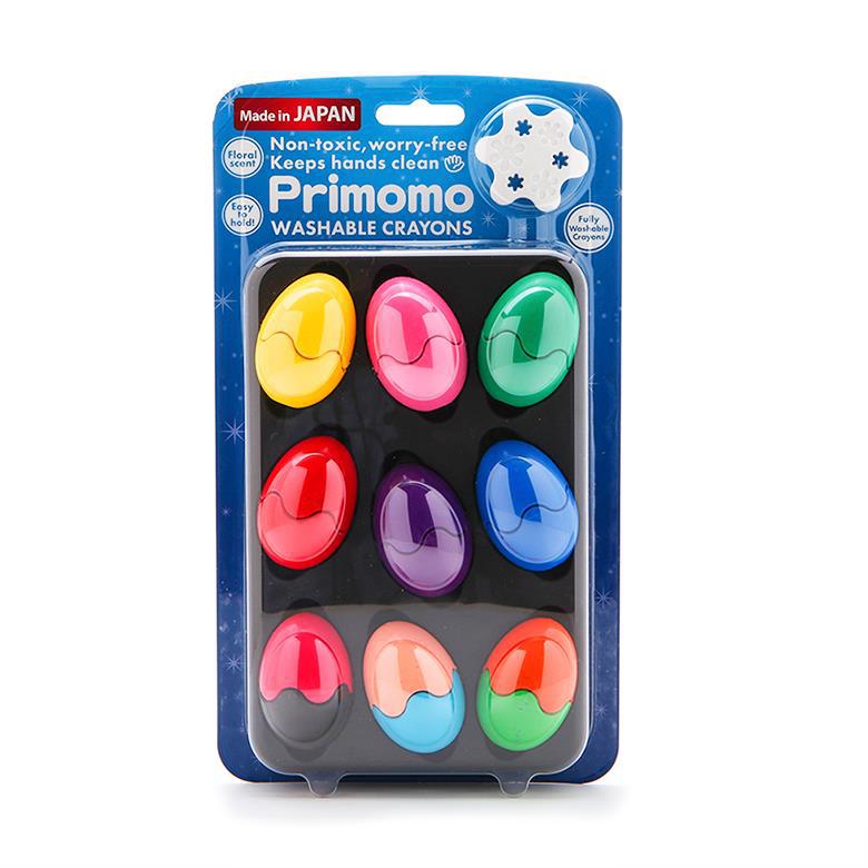 日本进口蜡笔-Privee Primomo 儿童蜡笔 球型 12色