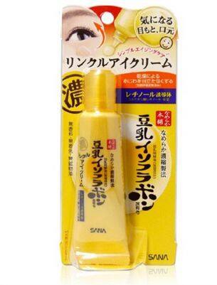 日本SANA豆乳眼霜高保湿弹力紧致祛皱去眼袋眼部精华25g sana眼霜