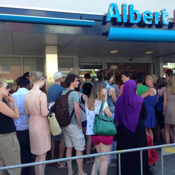 Photo taken at Albert Heijn by Sharon W. on 6/8/2014