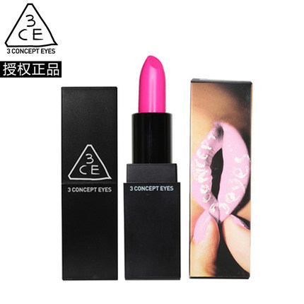 韩国stylenanda 3CE 明星超显方管口红润唇膏唇彩唇蜜