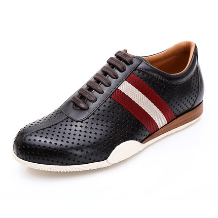 Bally/巴利正品男鞋男士休闲鞋运动鞋春秋舒适平底时尚皮面板鞋