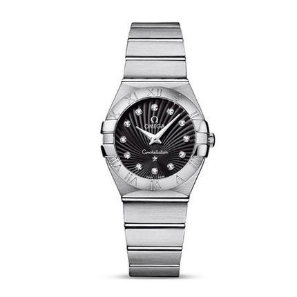 瑞士手表  欧米茄Omega手表女 石英表 钢带 123.10.27.60.51.001