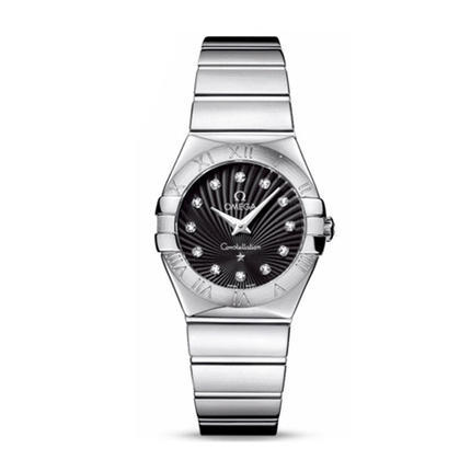 瑞士手表  欧米茄Omega手表女 石英表 钢带 123.10.27.60.51.002