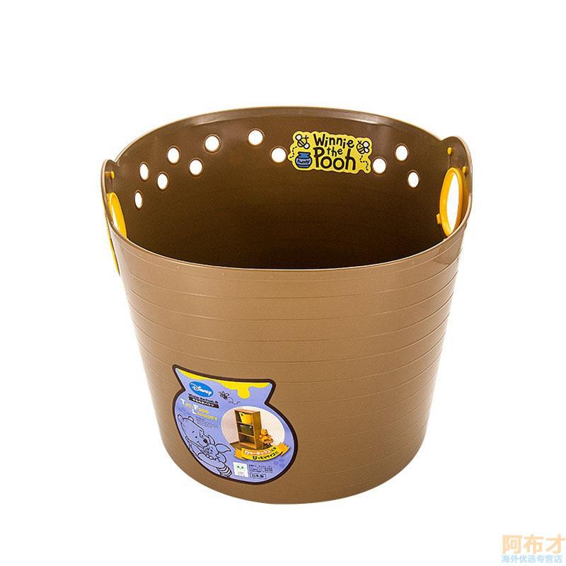 日本进口儿童玩具收纳软桶-锦化成 R14塑料软桶 儿童玩具收纳 维尼熊图案棕色 日本进口儿童玩具收纳软桶-锦化成 R14塑料软桶 儿童玩具收纳 维尼熊图案棕色