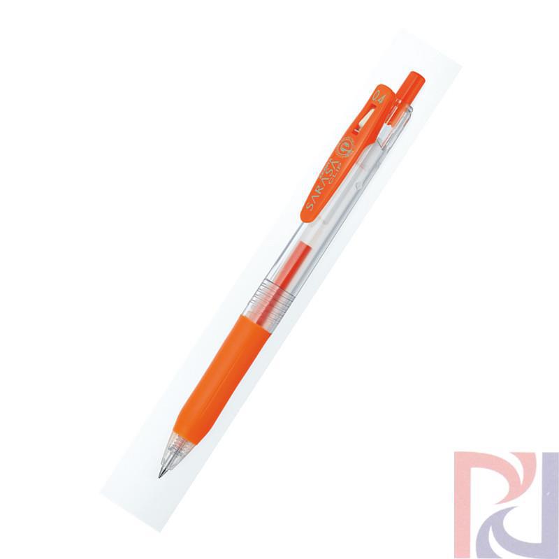 日本原装 斑马Zebra SARASA CLIP多彩中性笔JJS15/0.4mm 红橙色(橙色)