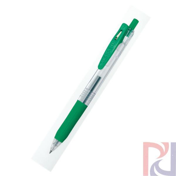 日本原装 斑马Zebra SARASA CLIP多彩中性笔JJS15/0.4mm 绿色(绿色)