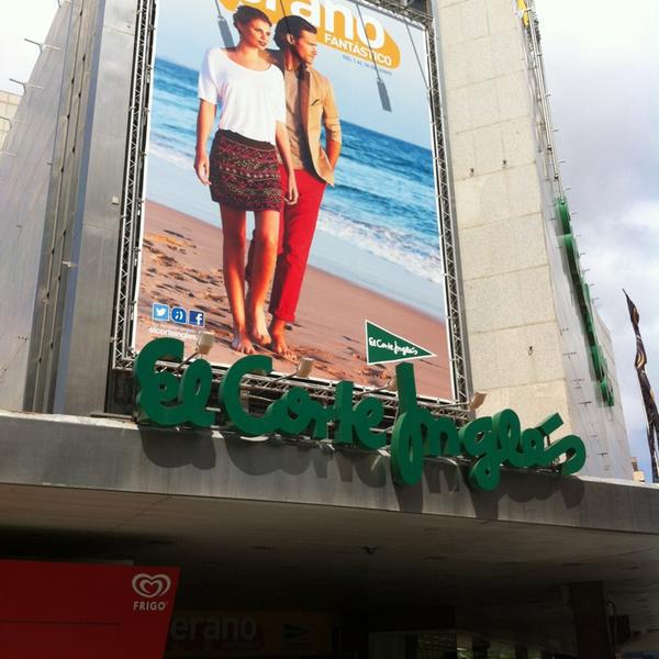 Photo taken at El Corte Inglés by Tere M. on 6/25/2013