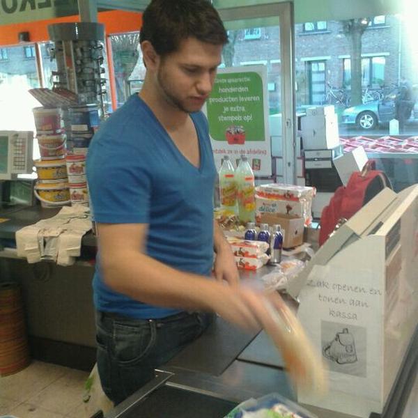 Photo taken at Proxy Delhaize by Jens R. on 2/14/2012