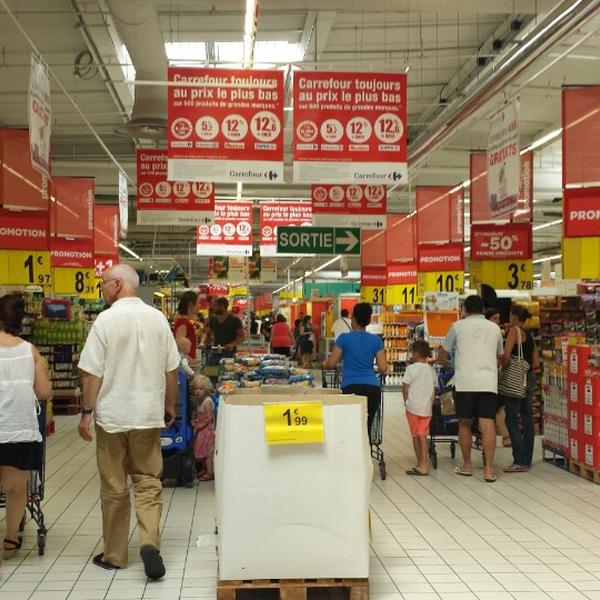 Photo taken at Carrefour by Xavier C. on 7/20/2013