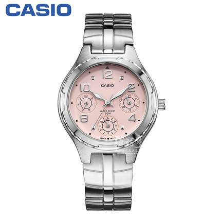 香港直邮 卡西欧钢带casio防水女士手表LTP-2064A-4A