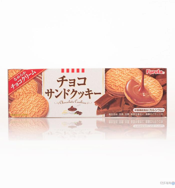 日本Furuta富璐达巧克力夹心曲奇饼干 日本Furuta富璐达巧克力夹心曲奇饼干