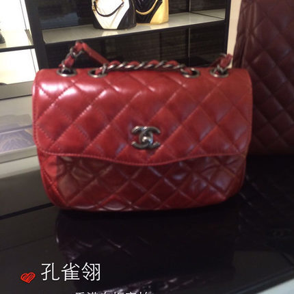 Chanel/香奈儿chanel女包15新款时尚菱格口盖包 经典款链条单肩包 Chanel/香奈儿chanel女包15新款时尚菱格口盖包 经典款链条单肩包