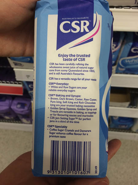 澳大利亚进口白糖-CSR白糖1kg