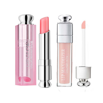 Dior/迪奥口红组合 粉漾魅惑润唇膏+丰唇蜜唇彩 智能变色唇膏