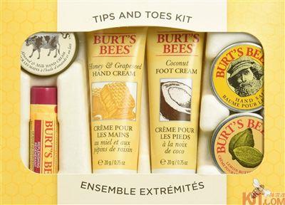 Burts Bees 小蜜蜂手足唇护养6件套装 小蜜蜂杏仁牛奶手足霜 小蜜蜂红石榴滋润唇膏