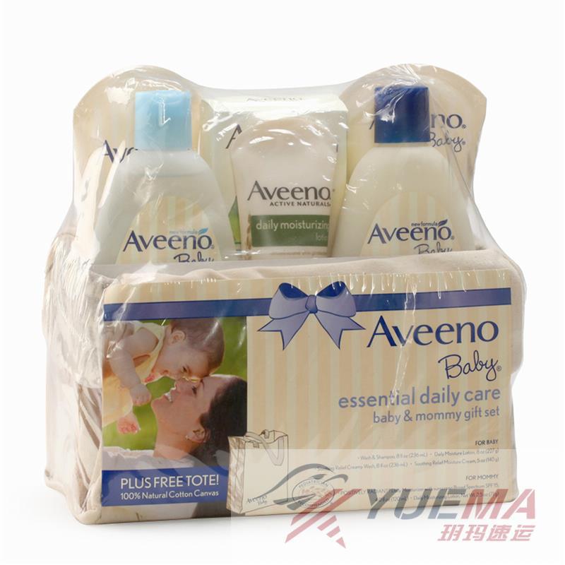 美国直邮 Aveeno Baby艾维诺婴幼儿洗护六件套装 1100克