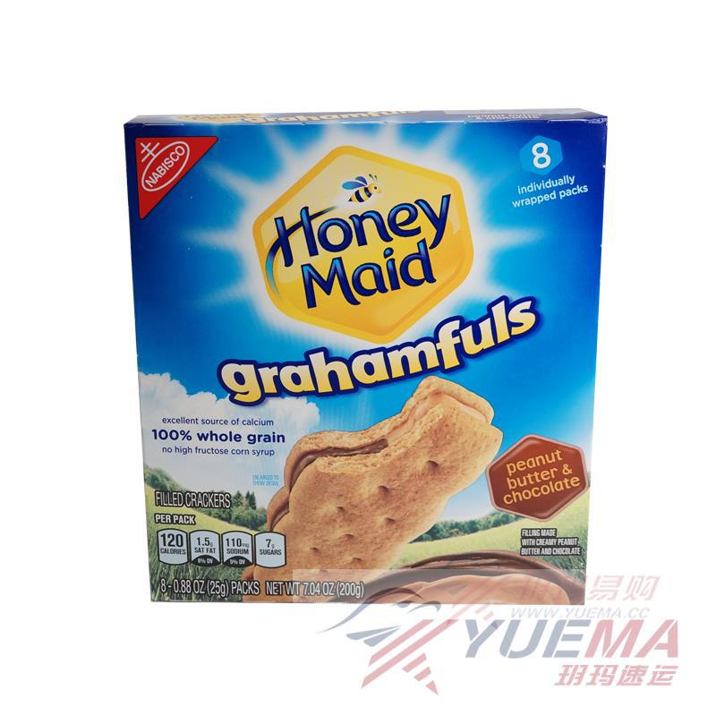 美国进口夹心饼干-Nabisco纳贝斯克花生酱巧克力夹心饼干 200g