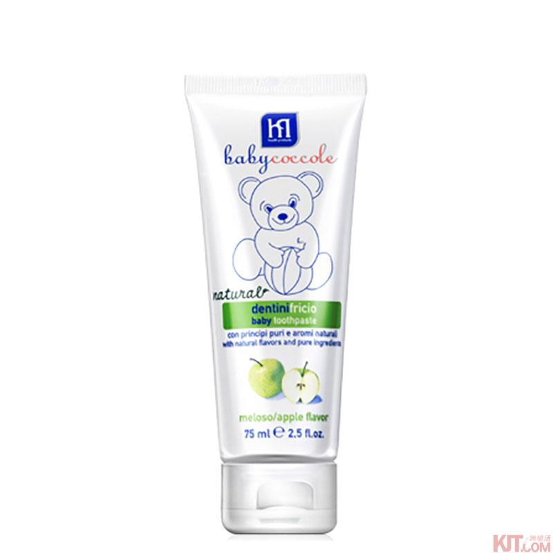 BABYCOCCOLE宝贝可可丽可吞咽天然婴幼儿牙膏 75ml 苹果味 BABYCOCCOLE宝贝可可丽可吞咽天然婴幼儿牙膏 75ml 苹果味