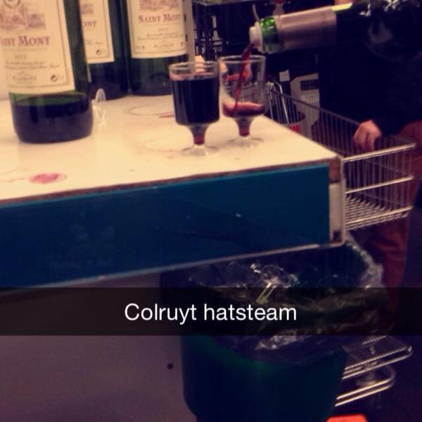 Photo taken at Colruyt by Olivier C. on 4/3/2015