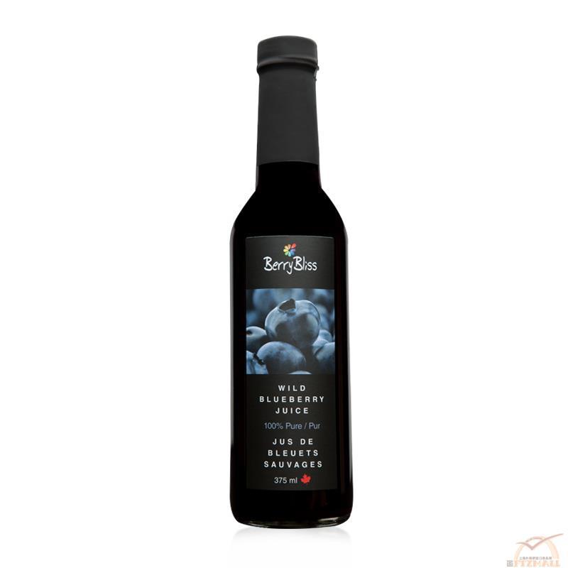 BerryBliss贝瑞布利斯 野生蓝莓果汁 375ml/瓶