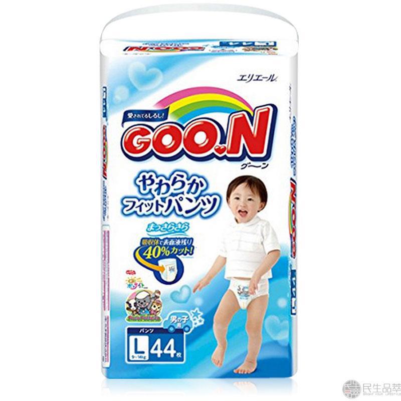 【民生品萃】GOO.N大王维E拉拉裤L男44片