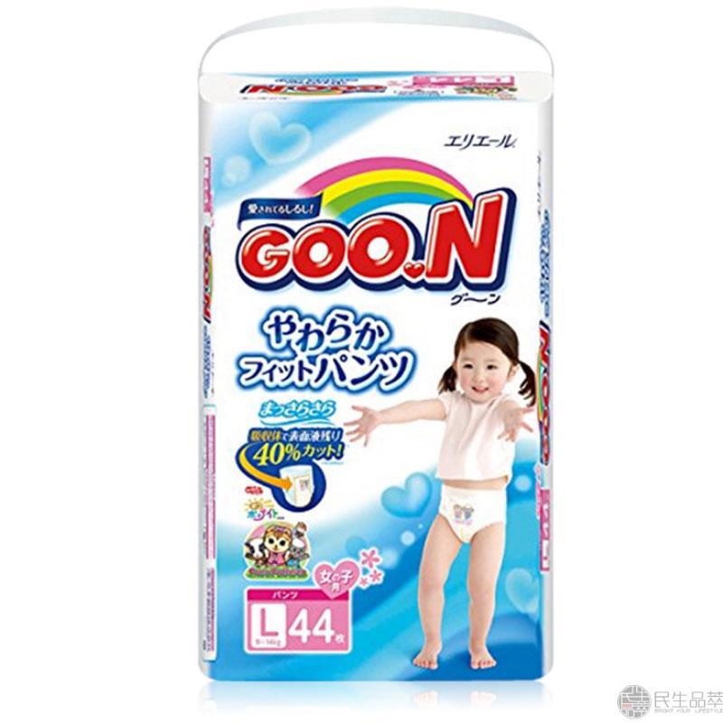 【民生品萃】GOO.N大王维E拉拉裤L女44片