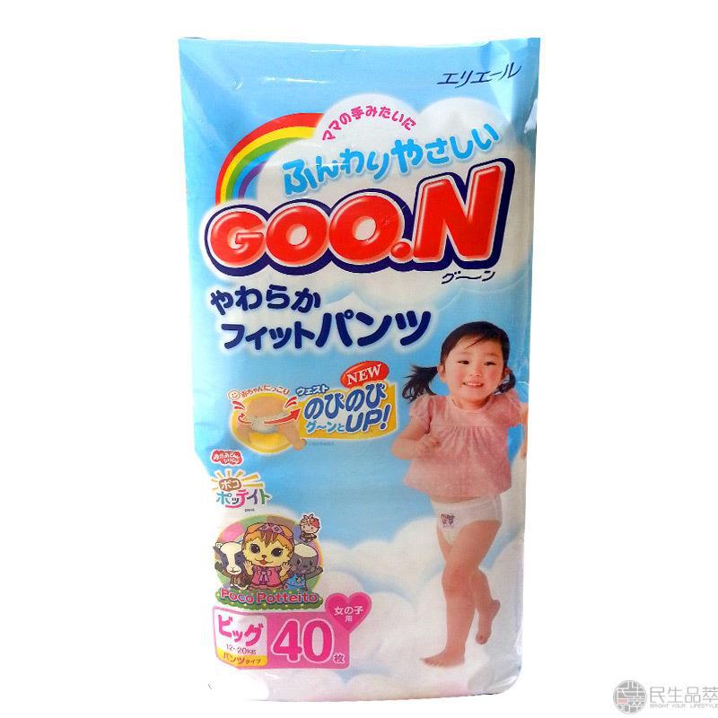 【民生品萃】GOO.N大王维E拉拉裤XL女40片