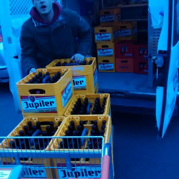 Photo taken at Colruyt by Tine M. on 1/29/2015