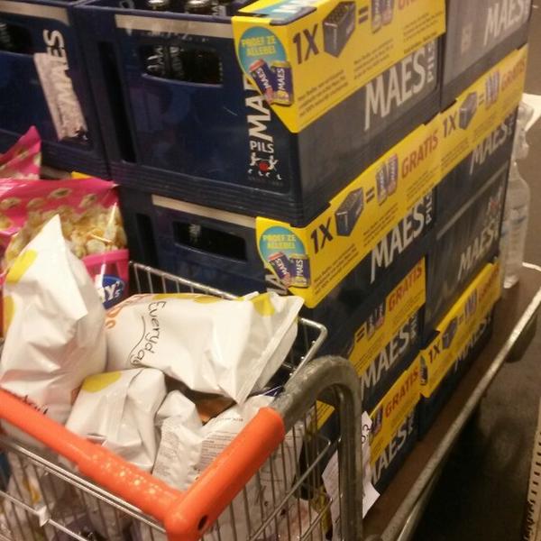 Photo taken at Colruyt by Mathieu D. on 3/27/2015