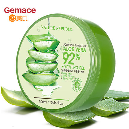 韩国自然乐园芦荟胶淡印 补水保湿晒后修护面霜面膜正品300ml 韩国自然乐园芦荟胶淡印 补水保湿晒后修护面霜面膜正品300ml