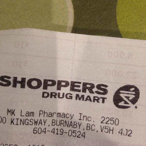 Photo taken at Shoppers Drug Mart by Cinthia D. on 2/14/2014