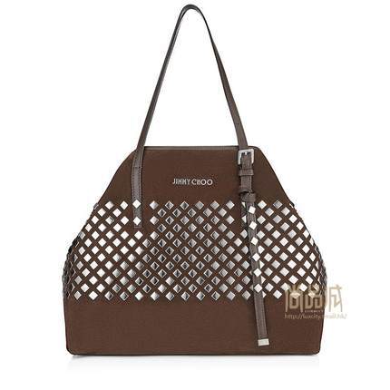 正品jimmy choo周仰杰2016新款女包时尚真皮铆钉手提包SASHAMSQB