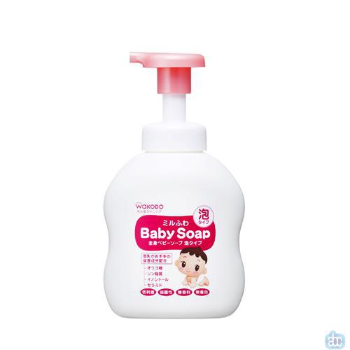 日本进口婴儿沐浴乳-Wakodo和光堂婴儿沐浴乳 婴儿敏感肌温和牛奶泡沫沐浴乳450mL 日本进口婴儿沐浴乳-Wakodo和光堂婴儿沐浴乳 婴儿敏感肌温和牛奶泡沫沐浴乳450mL